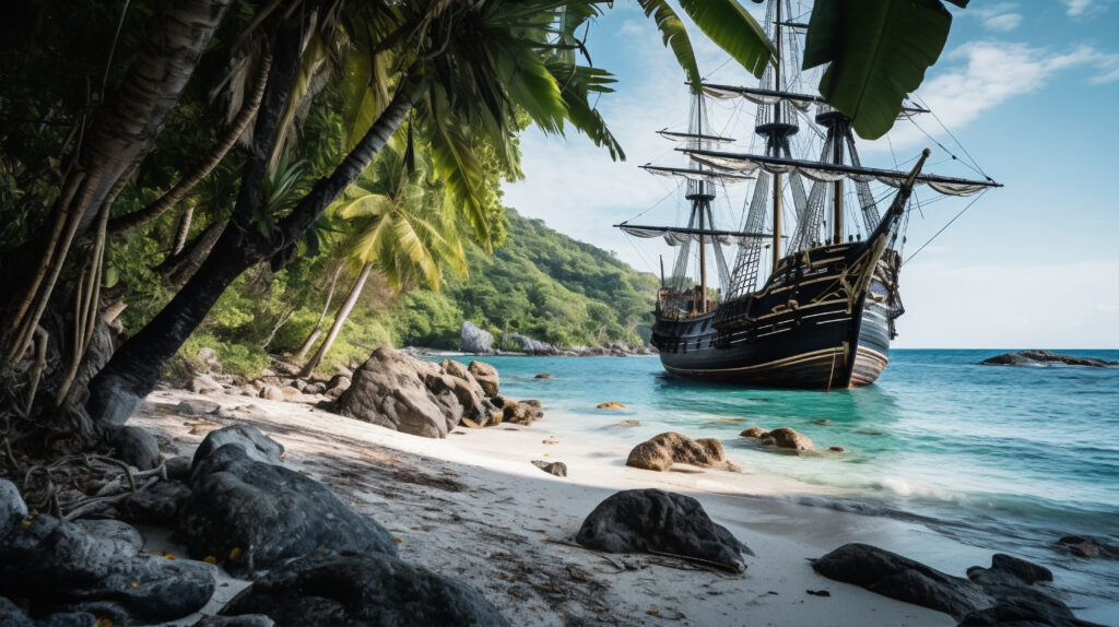 pirate-ship-sailing-sea